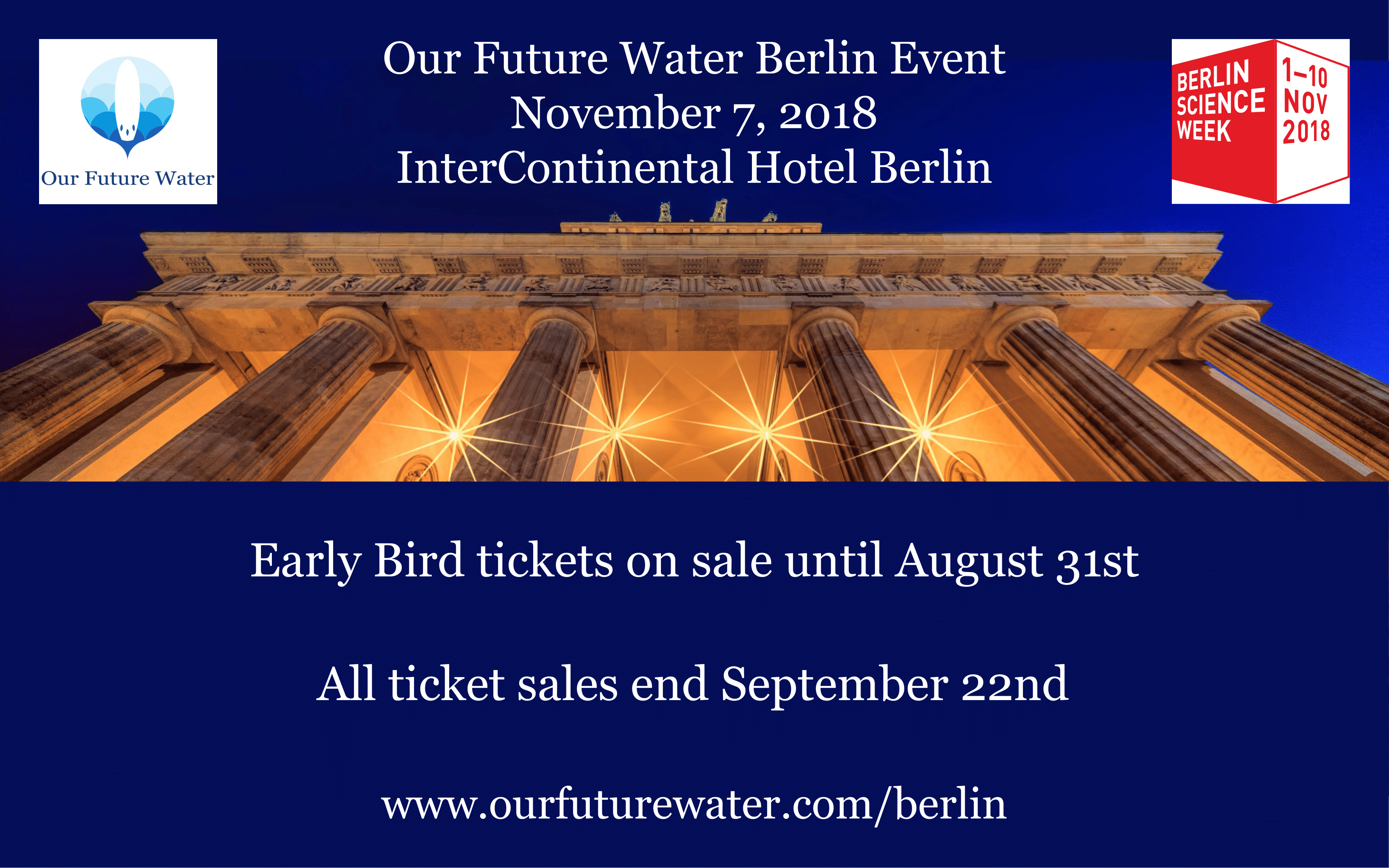 Our Future Water Berlin: Early Bird tickets on sale