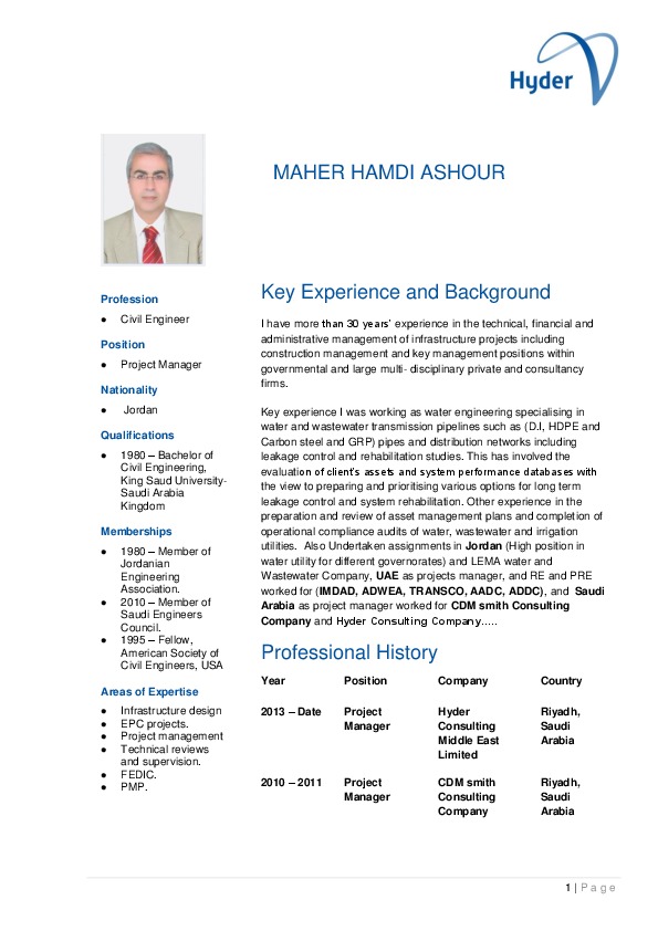 Maher Ashour, Project Manager